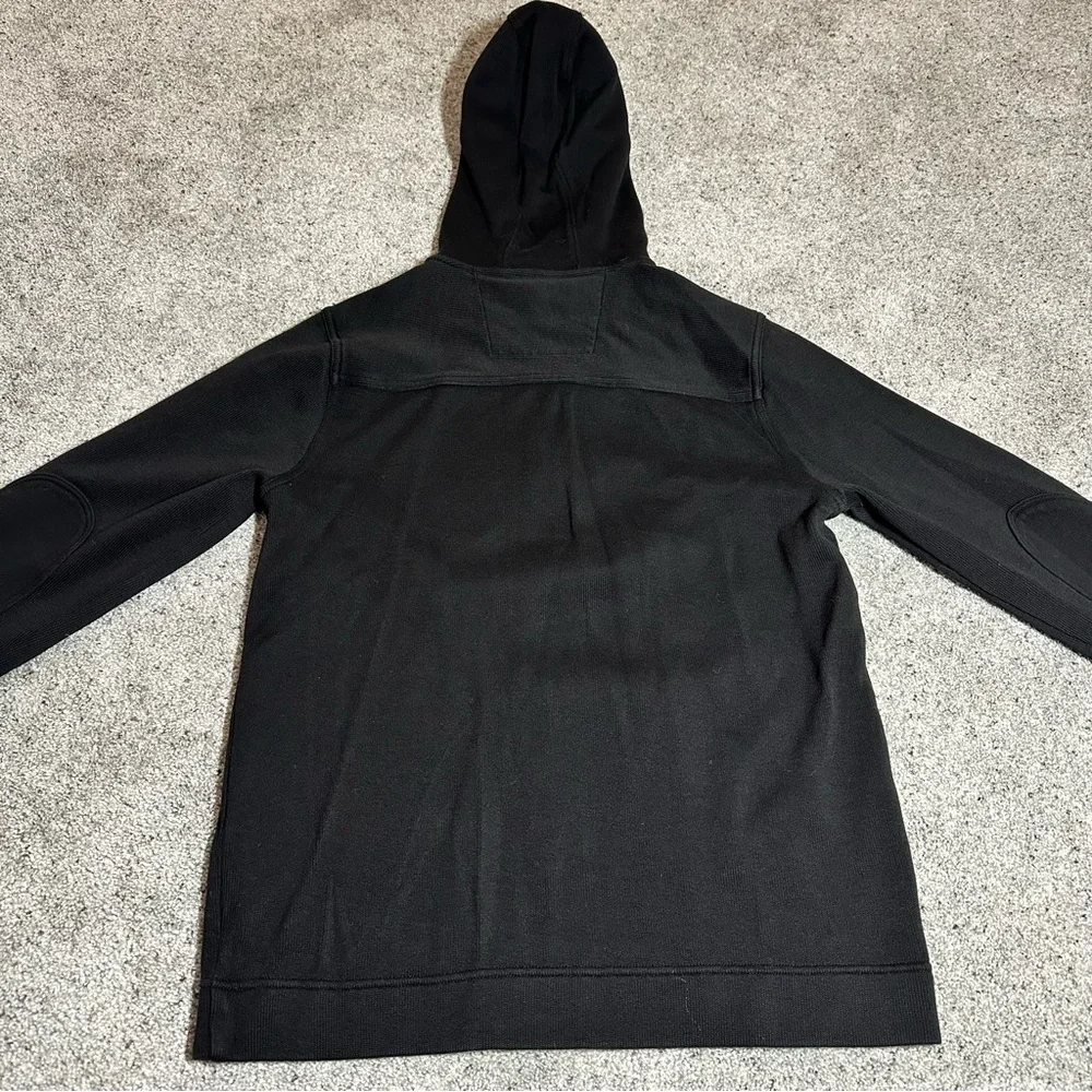Banana Republic Quarter Button Pullover Hooded Sweater/Sweatshirt - Mens Small